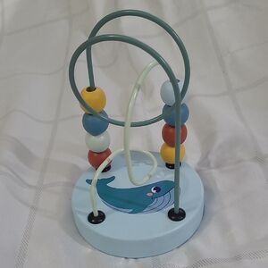 Wooden Whale Bead Maze Toy